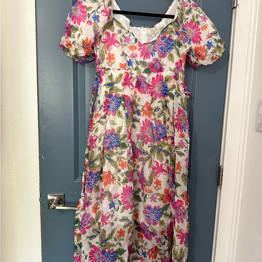 Pinch Floral Midi Dress - Multicolor